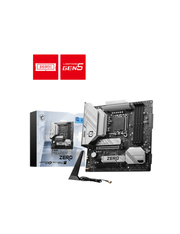 Дънна платка MSI B760M PROJECT ZERO, LGA1700 - 911-7E14-004