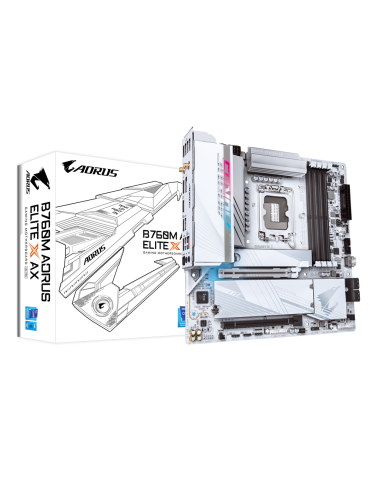 Дънна платка Gigabyte B760M AORUS ELITE X AX, LGA1700