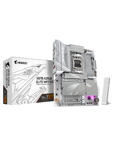 Дънна платка Gigabyte X870 AORUS ELITE ICE WIFI 7, AM5