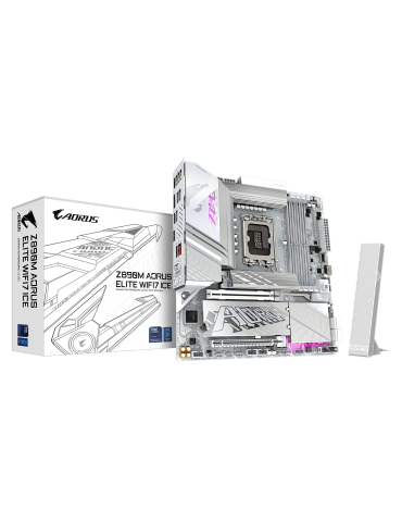 Дънна платка Gigabyte Z890M AORUS ELITE WIFI 7 ICE, LGA 1851