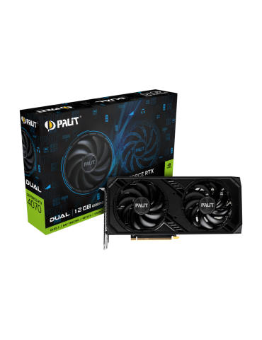 Видео карта Palit Nvidia GeForce RTX 4070 DUAL 12GB GDDR6, 192b - NE64070019K9-1048D