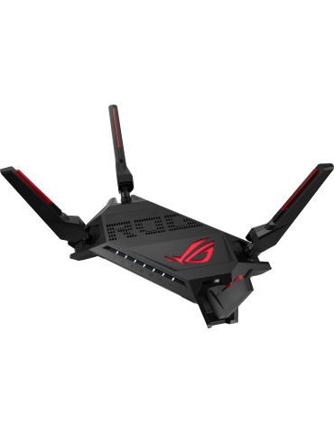 Геймърски Безжичен Рутер Asus ROG Rapture GT-AX6000, Dual-Band WiFi 6 (802.11ax), MU-MIMO, IPv6, OFDMA, AiMesh, AiProtection Pro, 4804Mbps(6000Mbps Boost) - GT-AX6000