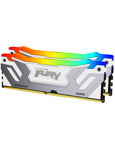 RAM памет Kingston 48GB(2x24GB) 8400MHz DDR5 CL40 CUDIMM FURY Renegade RGB Silver XMP - KF584CU40RSAK2-48