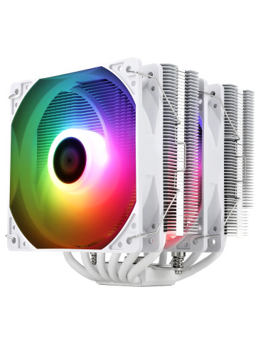 Охладител за процесор Thermalright Peerless Assassin 120 SE A-RGB White, Dual-Tower, LGA1851/LGA1700/AM5 - PEERLESS-ASSASSIN-120-SE-WH-ARGB