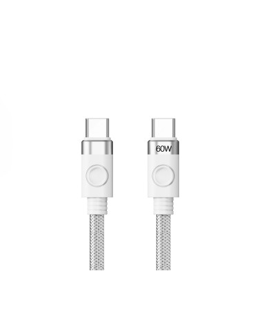 Кабел Orico USB C-to-C PD 60W Charging 1.0m White - CDX-60CC-WH