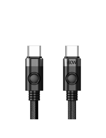 Кабел Orico USB C-to-C PD 60W Charging 1.0m Black - CDX-60CC-BK