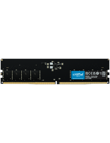 RAM памет Crucial 32GB DDR5 5600MHz UDIMM CL46 (16Gbit) - CT32G56C46U5