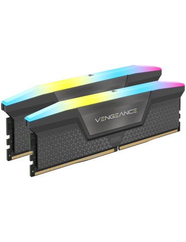 RAM памет Corsair 32GB (2x16GB) DDR5 6000MHz VENGEANCE RGB CL36-44-44-96 1.4V AMD EXPO Memory - Grey, 0840006679653 - CMH32GX5M2E6000Z36