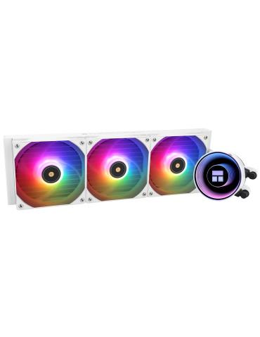 Водно охлаждане за процесор Thermalright Frozen Notte 360 White A-RGB V2, LGA1851/AM5, FROZEN-NOTTE-360-WH-ARGB-V2