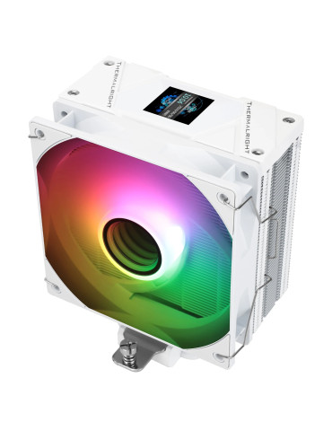 Охладител за процесор Thermalright Assassin Spirit 120 Vision A-RGB White - LCD Display, Infinity Mirror - ASSASSIN-SPIRIT-120-VISION-WH