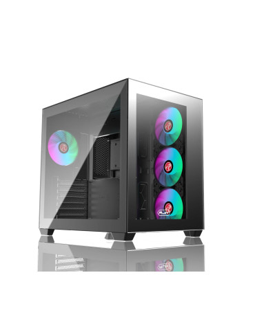 Кутия за компютър Raijintek PAEAN C7 BLACK TG4, ATX - 0R20B00234