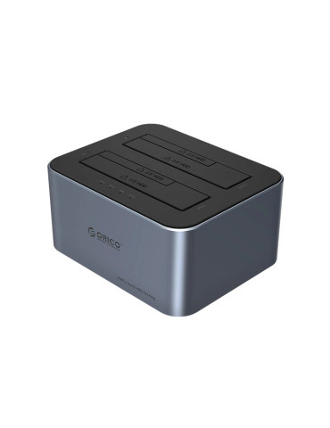 Докинг станция Orico HDD/SSD Dock - 2 BAY Offline Clone 2.5/3.5 USB-C/USB-A - 6626C3-C-V1 - 6626C3-C-V1