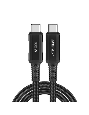 Кабел Acefast USB-C to USB-C Cable 100W 2m Aluminum alloy - C4-03 - Black - ACEFAST-C4-03-BK