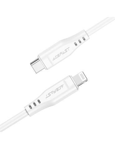 Кабел Acefast USB-C to Lightning 30W 1.20m MFI Certified TPE - C3-01 - White - ACEFAST-C3-01-WH