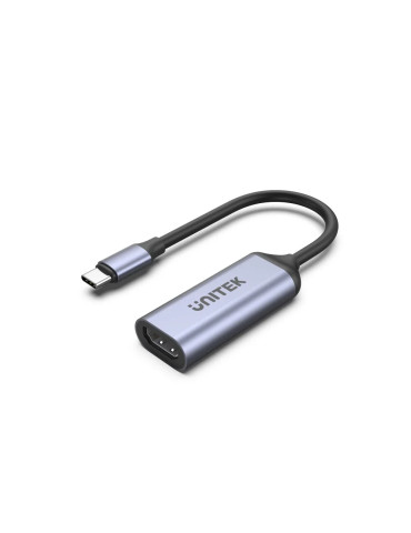 Адаптер Unitek USB-C M / HDMI 2.1 F - 8K, 120Hz, Aluminium - V1416B