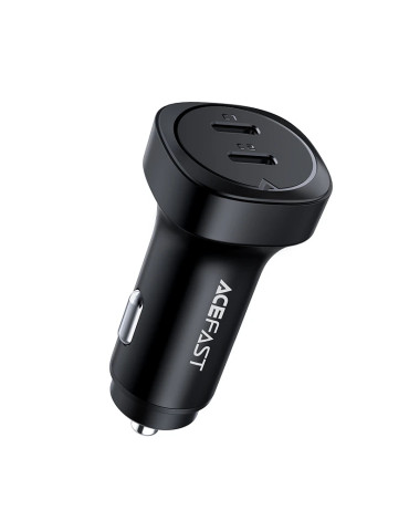 Зарядно за кола Acefast Fast Charger Car PD3.0 72W - B2 - USB-C x 2, Black - ACEFAST-B2-BK