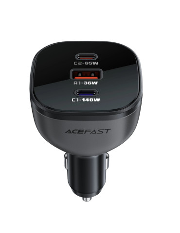 Зарядно за кола Acefast Fast Charger Car PD3.1 165W - B14 - USB-C x 2, USB-A x 1, Black - ACEFAST-B14-BK