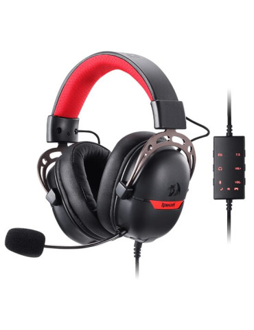 Геймърски слушалки Redragon Aurora H376BR, с микрофон RGB