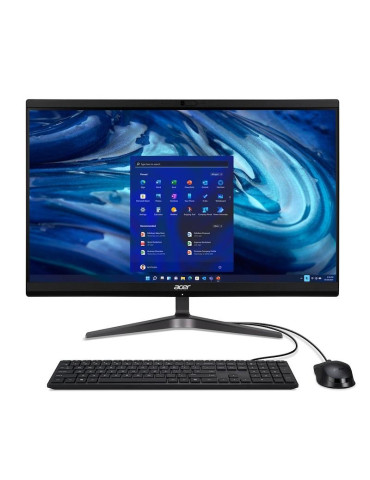 All in One компютър Acer Veriton Z2514G, 23.8" Full HD, Intel i3-1315U, 16GB DDR4, 512GB, no OS, Мишка и клавиатура - DQ.VZPEX.003