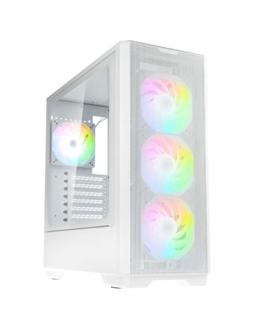 Кутия за компютър Kolink Unity Solar ARGB Mesh Mid-Tower, White - PGW-CH-KOL-124