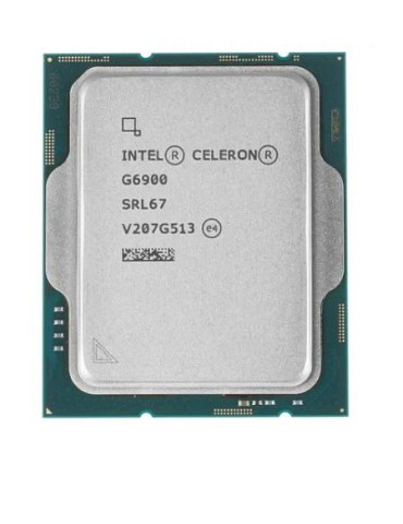 Процесор Intel Celeron G6900, 3.4GHz, 4MB, 46W, LGA1700, без оригинална опаковка