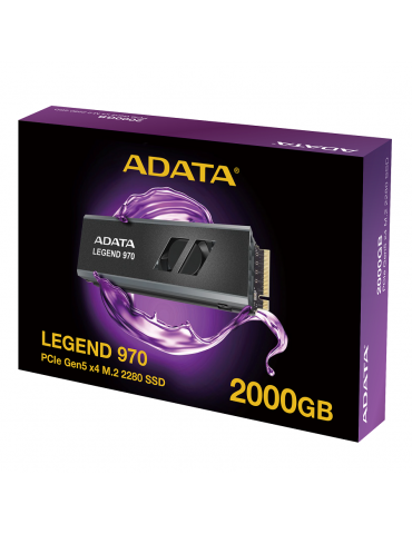 SSD диск Adata 2TB LEGEND 970 PCIe Gen5 x4 M.2 2280, 10000MB/s - SLEG-970-2000GCI