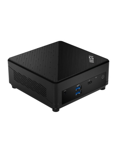 Компютър MSI CUBI 5 12M-005EU, i3-1215U (6C/8T, up to 4.40 GHz, 10 MB), 8GB DDR4 (3200MHz up to 64GB), 256GB SSD M.2 NVMe PCIe Gen4 x4, WiFi 6, BT, 2x RJ45, 4x USB 3.2 Gen 2 Type A, Thunderbolt 4, Black, 0.66 Liter, 0.55 kg, 2YR, VESA 100 and 75, Windows 