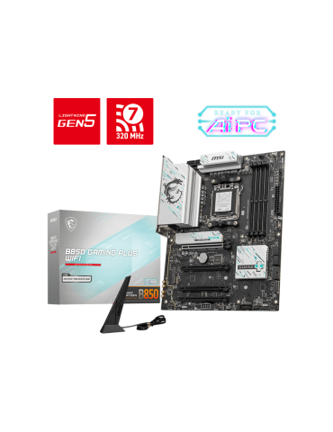 Дънна платка MSI B850 GAMING PLUS WIFI, AM5 - 911-7E56-001
