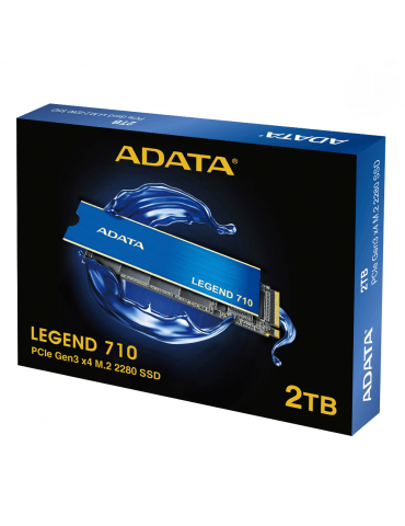 SSD диск Adata 2TB LEGEND 710 PCIe Gen3 x4, NVMe 1.4, up to 2,400/1,800MB - ALEG-710-2TCS