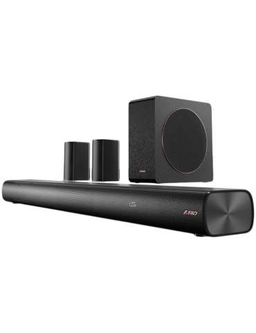 Bluetooth колонка F HT-500DA 5.1 Wireless Soundbar, Atmos/Dolby, 190W, Touch buttons, black