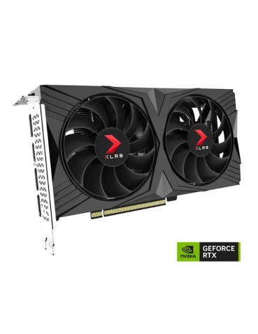 Видео карта PNY GeForce RTX 4060 8GB GDDR6 XLR8 Gaming VERTO OC Dual Fan - VCG40608DFXPB1-O