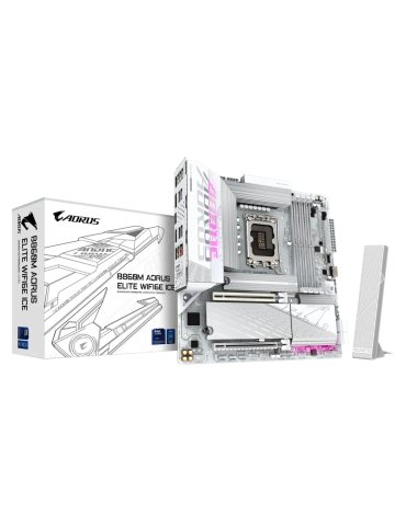 Дънна платка Gigabyte B860M AORUS ELITE WIFI 6E ICE, LGA1851