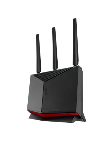 Рутер Asus Gaming Wireless Router, RT-BE86U, BE6800, Dual-Band, Quad-Core 2.6GHz CPU, 256MB/1GB Flash/RAM, AiMesh, Black - 90IG08W0-MO9A0V