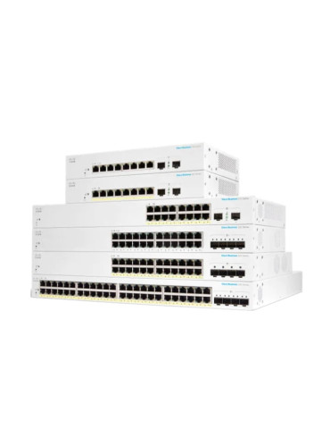 Комутатор Cisco CBS220 Smart 24-port GE, 4x10G SFP  - CBS220-24T-4X-EU