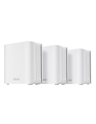 Меш система Asus Mesh WiFi system, ZenWiFi BD4 3PK, BE3600, Dual-Band, up to 600m2, Quad-Core 1.5GHz CPU, 128MB/512MB Flash/RAM, 2.5G dual-port, Smart Home Master SSIDs, AiProtection Pro, AiMesh, White - 90IG0960-MO3C40