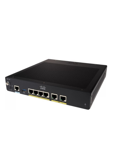 Рутер с интегрирани услуги Cisco 921 Gigabit Ethernet security router with internal power supply - C921-4P