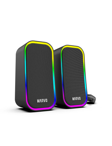 Тонколони Marvo Gaming Speakers 2.0 6W Havoc 20 Black - MARVO-SG-285-BK