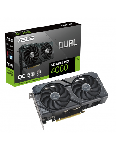 Видео карта Asus DUAL GeForce RTX 4060 OC 8GB GDDR6 - DUAL-RTX4060-O8G