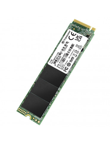 SSD диск Transcend 1TB M.2 2280, PCIe Gen3x4, NVMe, TLC, DRAM-less - TS1TMTE115S