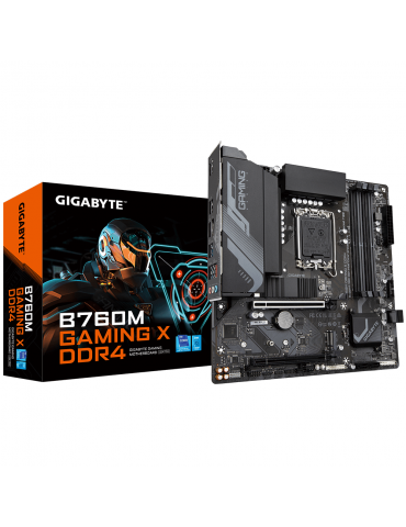 Дънна платка Gigabyte B760M GAMING X, LGA1700, mATX 4xDDR4 - GA-MB-B760M-GAMING-X-D4