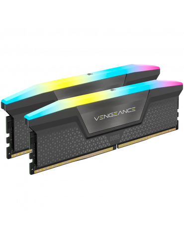 RAM памет Corsair 64GB(2x32GB) DDR5 6000MHz VENGEANCE RGB, 30-36-36-76, AMD EXPO, RGB LED, 1.4V - CMH64GX5M2B6000Z30