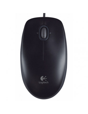 Мишка Logitech M100, черна