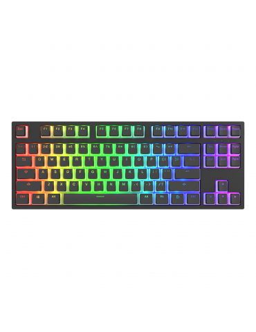 Геймърскa механична клавиатура Dark Project KD87A Black TKL - Gateron Optical Red 2.0 Switch, RGB - DP-KD-87A-006710-GRD