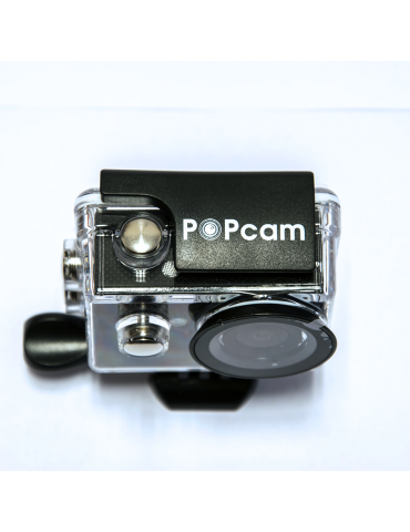 Спортна екшън камера POPcam H9 FullHD 60fps черна с дисплей