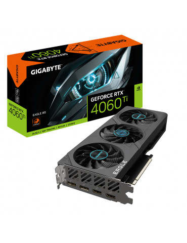 Видео карта Gigabyte GeForce RTX 4060 TI EAGLE 8GB GDDR6 - GV-N406TEAGLE-8GD