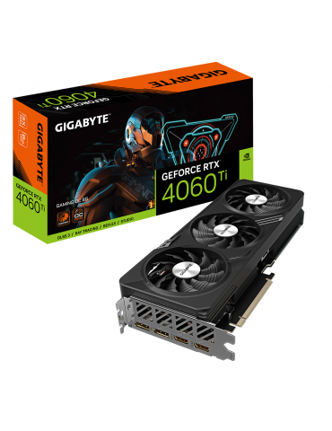 Видео карта Gigabyte GeForce RTX 4060 TI GAMING OC 8GB GDDR6 - GV-N406TGAMING OC-8GD