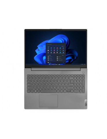 Лаптоп Lenovo V15 G3, Intel i5-1235U, 15.6" FHD TN AG, 8GB RAM, 512GB SSD, Black, DOS - 82TT00A5BM