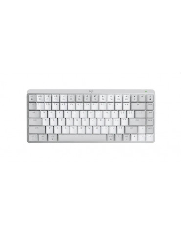 Безжична механична геймърска клавиатура Logitech MX Mechanical Mini for Mac Minimalist, PALE GREY, US - 920-010799