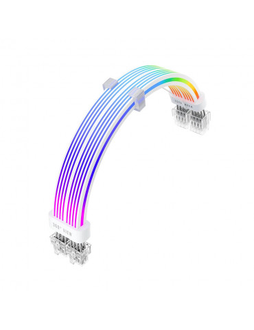 Удължителен кабел 1stPlayer Extension Modding Cable PCIe 6 2PIN Addressable RGB White - NC2-8P-WH