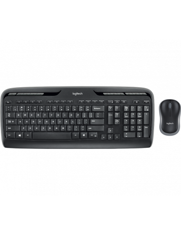 Безжичен комплект клавиатура и мишка Logitech MK330, черен - 920-003989